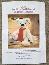 Snowy Heirloom Teddy Bear making kit by Barbara Ann Bears (Pre-owned-used)
