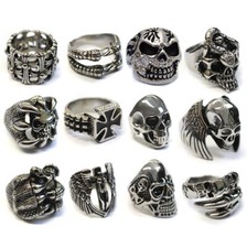 Stainless Steel Skull Rings