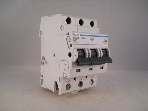 Hager mcb amp triple pole - mcb,