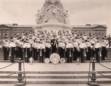 Vintage Photo Military / Town Band Young Men Trophy Medals Queen Victoria London