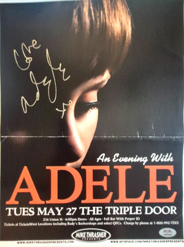 Adele signed autographed - adele,