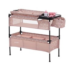 Cot Changing And Feeding Station For Dolls Puggle Gift Ideas for Kids PINK NEW