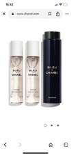 BLEU DE CHANEL parfum  Twist and Spray REFILLABLE BOTTLE 3 x 20ml 