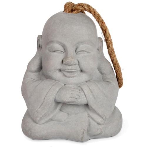 Buddha doorstop with - doorstop, jute