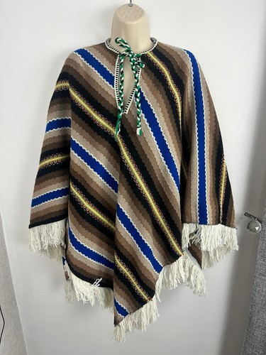 Mexican style poncho with - style,