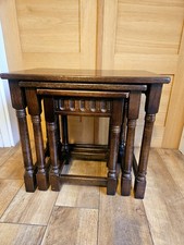 Vintage priory solid oak nest - oak,