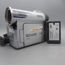 Panasonic NV-GS3 Handheld MiniDV Cassette Camcorder Silver Tested