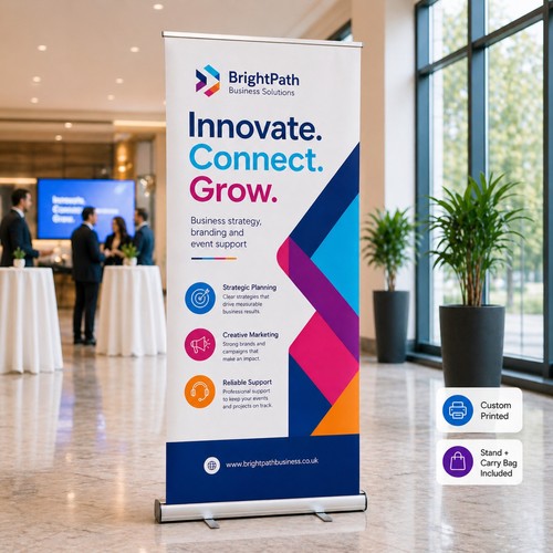 Roller banner stand - banner, 800x2000mm