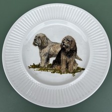 Otterhound Hand Painted Plate Vintage 