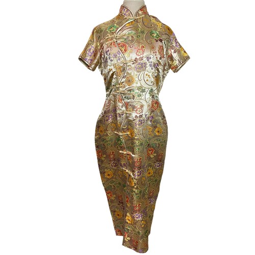 Wahongmei gold floral brocade - wahongmei,