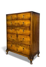 ANTIQUE WALNUT CHEST OF