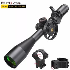 First Focal Plane Scopes WestHunter WHI 6-24x50 SFIR FFP Red Illuminated