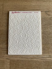 Spellbinders M-Bossabilities ES-016 Cabbage Roses Embossing Folder