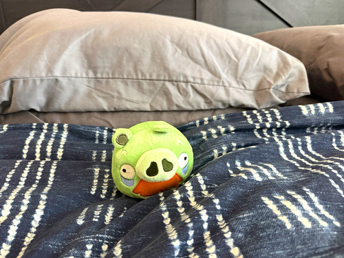 Angry birds green pig plush - green,