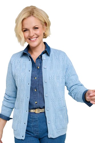 Ladies cardigan sweater with - cardigan,
