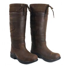 Toggi Canyon Waterproof Long Country Boots Leather Riding Brown Casual