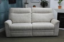 PARKER KNOLL HUDSON LARGE 2 SEATER SOFA IN CREAM MIX FABRIC. RRP £1996.