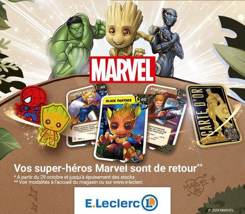 Marvel groot leclerc cards - marvel,