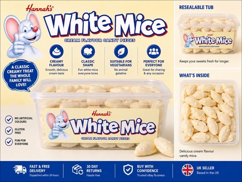 Hannah white mice cream - white,