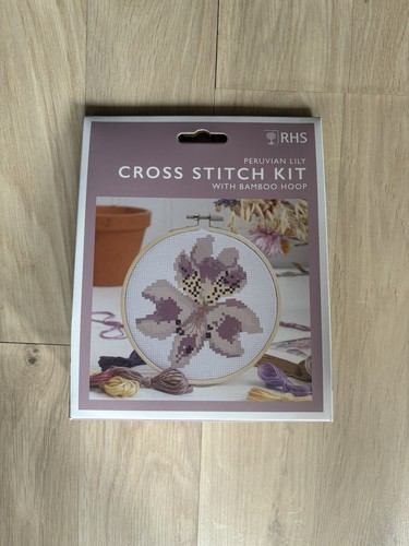 Rhs peruvian lily cross stitch - peruvian,