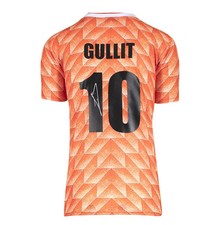 Ruud Gullit Signed Netherlands 1988 Home Football Shirt COA