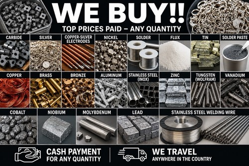 Scrap metal alloys buying - scrap, &