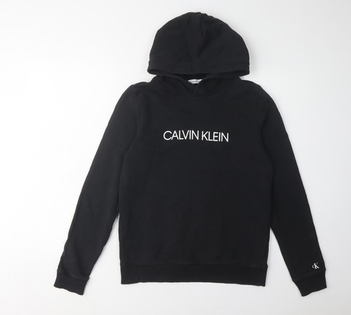 Calvin klein boys black hoodie - boys,