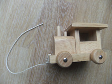 9cm WOODEN WOOD TRAIN ENGINE