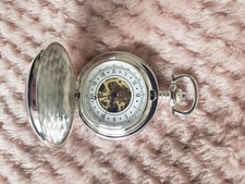 A4 Class Train Silver Plated Pocket Watch         19