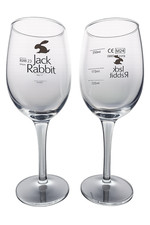 2 x Jack Rabbit Wine Glasses -