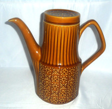 VINTAGE SADLER BROWN COFFEE POT
