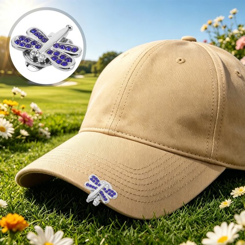 Dragonfly golf hat - golf, clip