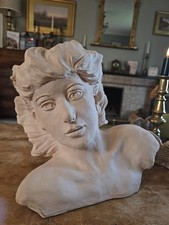 Signed Clay Sculpture LESLIE