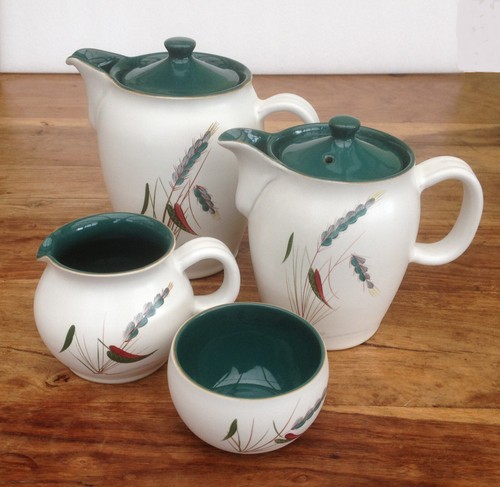 Denby greenwheat stoneware set - denby,