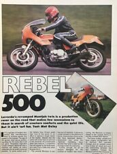 LAVERDA MONTJUIC 500 - ORIGINAL 1981 3 PAGE ROAD TEST