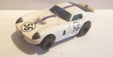 AFX Racemasters 1.5 mega G+ HO scale slot car Shelby Daytona Cobra White