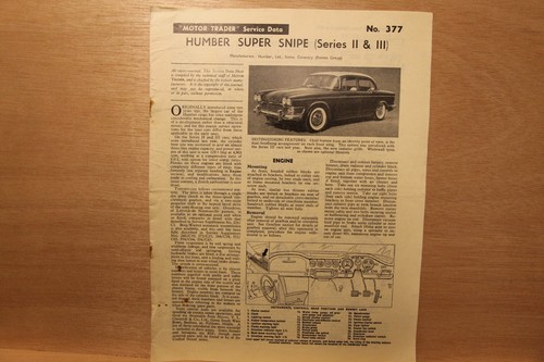 Original humber super - original,