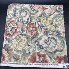 Vtg Floral Upholstery Fabric 1