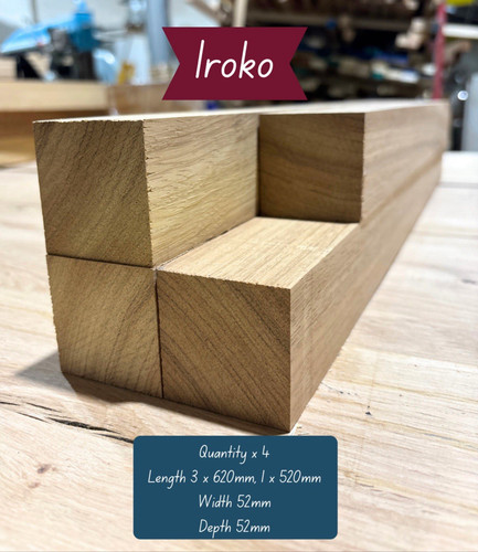 Planed iroko hardwood offcuts - planed,