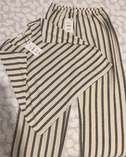Zara cream black striped - zara,