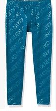 CALVIN KLEIN logo girls teal