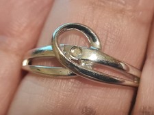 silver diamond  ring hot diamonds