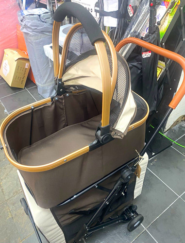 Wheel foldable pet stroller - foldable,