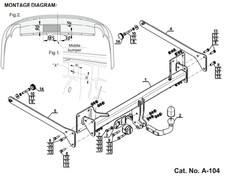 Swan Neck Tow Bar For Audi A8