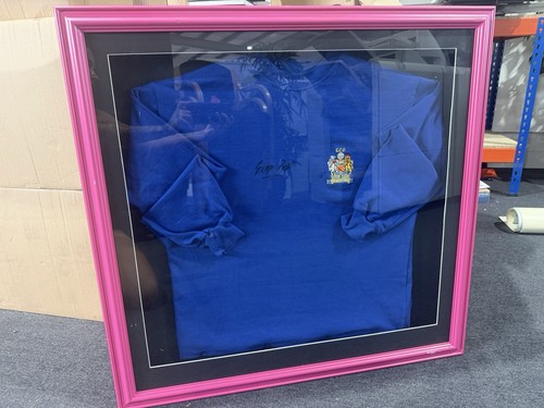 George best signed - george, navy