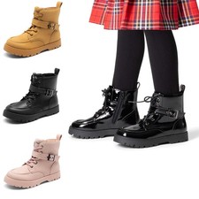 Boys Girls Ankle Boots Lace-up