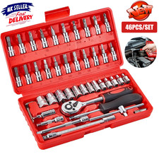 46Pcs Drive Socket Ratchet