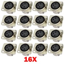 16 Pack 25.5mm*30mm XLR Panel