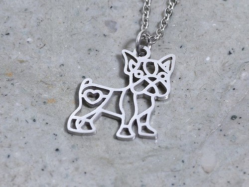 French bulldog necklace - french,