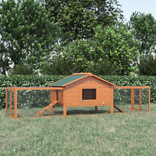 Extra Large 10FT Chicken Coop Hen Poultry Ark House Rabbit Hutch Run Nest XL New